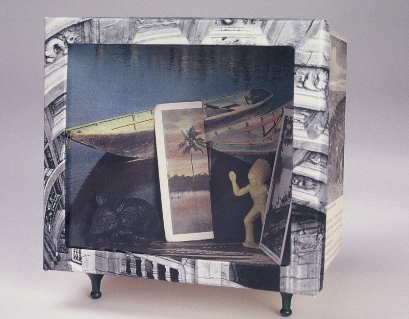 "Home" boxed assemblage by Frank R Turek
