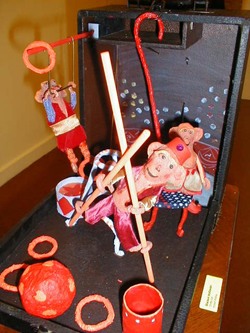 Chimp Act, monkey puppet theater by Blainor McGough